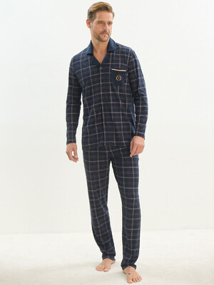 Купить Хлопковая пижама с длинным рукавом SVM 9535 в Украина в Lingerie.ua - Одяг для дому та відпочинку, Фото 3