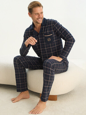 Купить Хлопковая пижама с длинным рукавом SVM 9535 в Украина в Lingerie.ua - Одяг для дому та відпочинку, Фото 5