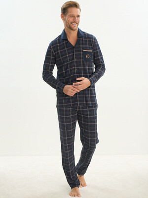 Купить Хлопковая пижама с длинным рукавом SVM 9535 в Украина в Lingerie.ua - Одяг для дому та відпочинку, Фото 7