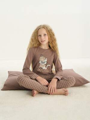 Купить Хлопковый домашний комплект для девочки ZEY ZEY 8735 в Украина в Lingerie.ua - Одяг для дому та відпочинку, Фото 4