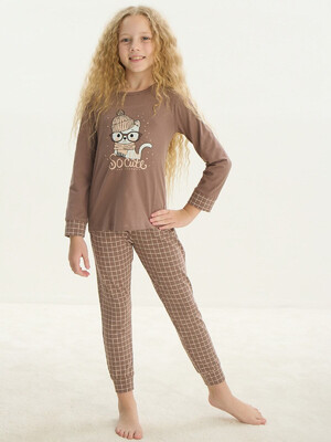 Купить Хлопковый домашний комплект для девочки ZEY ZEY 8735 в Украина в Lingerie.ua - Одяг для дому та відпочинку, Фото 5