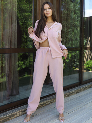 Купить Муслиновый комплект с брюками V SoftShow 010 в Украина в Lingerie.ua - Одяг для дому та відпочинку, Фото 5