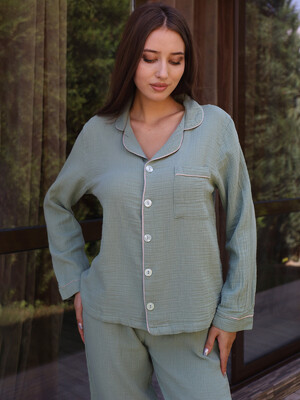 Купить Муслиновый комплект с брюками V SoftShow 010 в Украина в Lingerie.ua - Одяг для дому та відпочинку, Фото 12