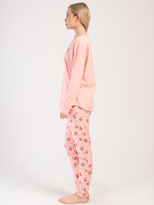 Купить Хлопковый домашний женский комплект VIENETTA PINK 4040345109 в Украина в Lingerie.ua - Одяг для дому та відпочинку, Фото 3