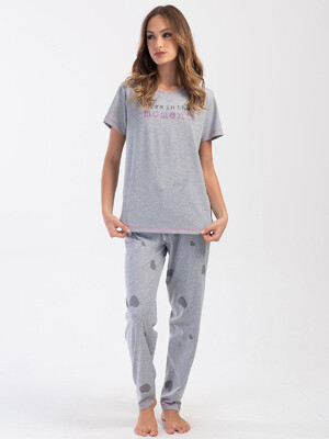 Хлопковый домашний комплект с коротким рукавом VIENETTA 4040642112 