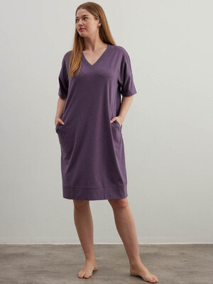 Купить Хлопковая домашняя туника большого размера HAYS 40391 в Украина в Lingerie.ua - Одяг для дому та відпочинку, Фото 4