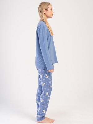 Купить Хлопковый домашний комплект большого размера VIENETTA PINK 4040315110 в Украина в Lingerie.ua - Одяг для дому та відпочинку, Фото 2