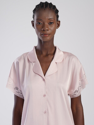 Купить Шелковая классическая пижама с шортами VIENETTA 1617235085 в Украина в Lingerie.ua - Одяг для дому та відпочинку, Фото 6