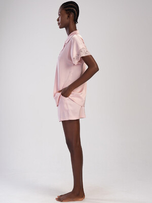 Купить Шелковая классическая пижама с шортами VIENETTA 1617235085 в Украина в Lingerie.ua - Одяг для дому та відпочинку, Фото 3