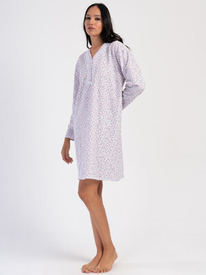 Купить Байковая ночная сорочка большого размера VIENETTA 1617120524 в Украина в Lingerie.ua - Одяг для дому та відпочинку, Фото 9
