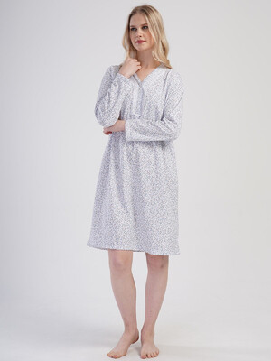 Купить Байковая ночная сорочка большого размера VIENETTA 1617120524 в Украина в Lingerie.ua - Одяг для дому та відпочинку, Фото 7