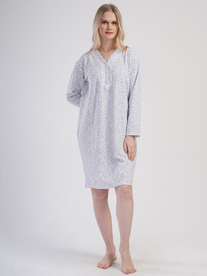 Купить Байковая ночная сорочка большого размера VIENETTA 1617120524 в Украина в Lingerie.ua - Одяг для дому та відпочинку, Фото 5