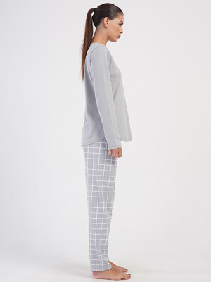 Купить Хлопковый домашний комплект с длинным рукавом VIENETTA 4032534767 в Украина в Lingerie.ua - Одяг для дому та відпочинку, Фото 3
