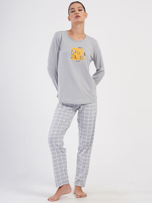 Купить Хлопковый домашний комплект с длинным рукавом VIENETTA 4032534767 в Украина в Lingerie.ua - Одяг для дому та відпочинку, Фото 4