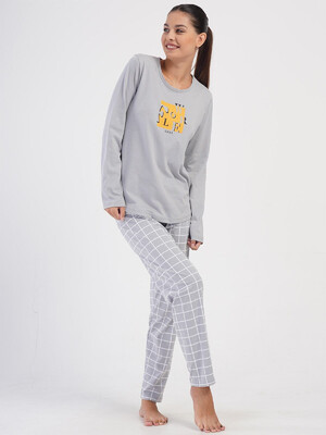 Купить Хлопковый домашний комплект с длинным рукавом VIENETTA 4032534767 в Украина в Lingerie.ua - Одяг для дому та відпочинку, Фото 5