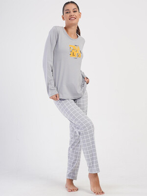 Купить Хлопковый домашний комплект с длинным рукавом VIENETTA 4032534767 в Украина в Lingerie.ua - Одяг для дому та відпочинку, Фото 6