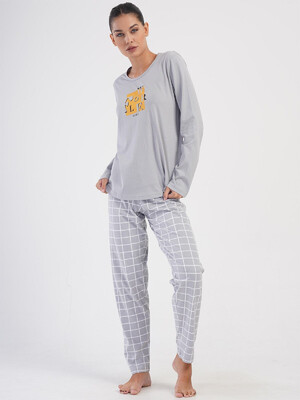 Купить Хлопковый домашний комплект с длинным рукавом VIENETTA 4032534767 в Украина в Lingerie.ua - Одяг для дому та відпочинку, Фото 7