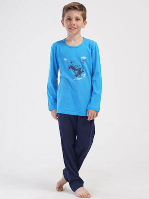 Купить Хлопковый детский домашний комплект с длинным рукавом VIENETTA KIDS 4051230000 в Украина в Lingerie.ua - Одяг для дому та відпочинку, Фото 6