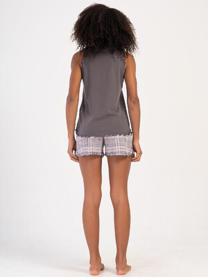 Купить Хлопковый женский комплект большого размера из майки и шорт VIENETTA 4070892057 в Украина в Lingerie.ua - Одяг для дому та відпочинку, Фото 12