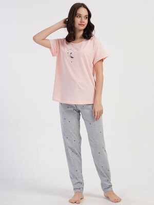 Купить Хлопковый домашний комплект с коротким рукавом VIENETTA 4081450495 в Украина в Lingerie.ua - Одяг для дому та відпочинку, Видео