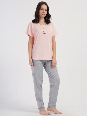 Купить Хлопковый домашний комплект с коротким рукавом VIENETTA 4081450495 в Украина в Lingerie.ua - Одяг для дому та відпочинку, Фото 7