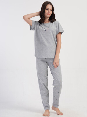 Купить Хлопковый домашний комплект с коротким рукавом VIENETTA 4081450495 в Украина в Lingerie.ua - Одяг для дому та відпочинку, Фото 5