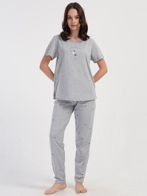 Купить Хлопковый домашний комплект с коротким рукавом VIENETTA 4081450495 в Украина в Lingerie.ua - Одяг для дому та відпочинку, Фото 14