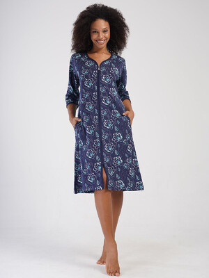 Купить Хлопковый халат большого размера на молнии VIENETTA 4053694868 в Украина