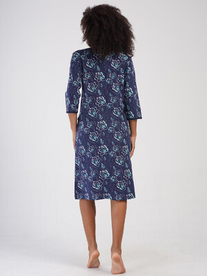 Купить Хлопковый халат большого размера на молнии VIENETTA 4053694868 в Украина в Lingerie.ua - Одяг для дому та відпочинку, Фото 2