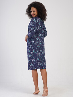 Купить Хлопковый халат большого размера на молнии VIENETTA 4053694868 в Украина в Lingerie.ua - Одяг для дому та відпочинку, Фото 5