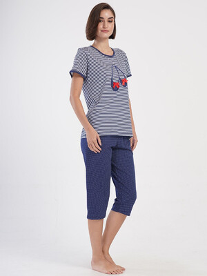 Купить Комплект женский из футболки и капри VIENETTA 4070181913 в Украина в Lingerie.ua - Одяг для дому та відпочинку, Фото 3