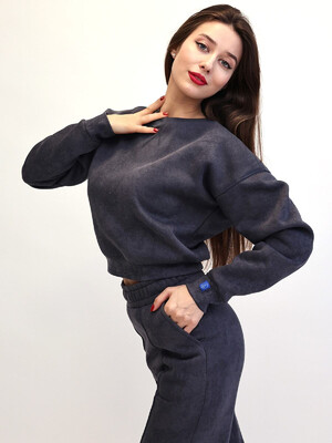 Купить Теплый женский костюм из свитшота и брюк палаццо LINGERIE 170744 в Украина в Lingerie.ua - Одяг для дому та відпочинку, Фото 6