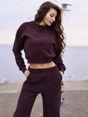 Купить Теплый женский костюм из свитшота и брюк палаццо LINGERIE 170744 в Украина в Lingerie.ua - Одяг для дому та відпочинку, Фото 3