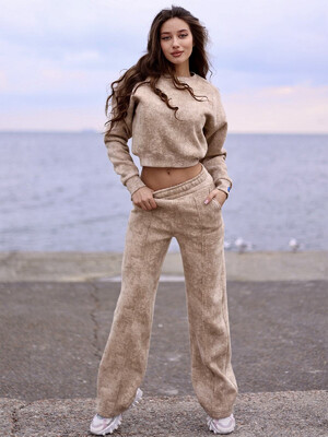 Купить Теплый женский костюм из свитшота и брюк палаццо LINGERIE 170744 в Украина в Lingerie.ua - Одяг для дому та відпочинку, Фото 18