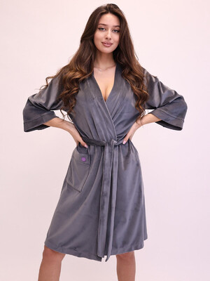 Купить Велюровый женский халат кимоно LINGERIE 170746 в Украина в Lingerie.ua - Одяг для дому та відпочинку, Фото 14