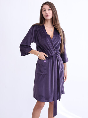 Купить Велюровый женский халат кимоно LINGERIE 170746 в Украина в Lingerie.ua - Одяг для дому та відпочинку, Фото 4