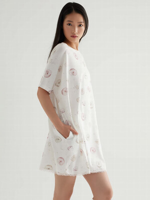 Купить Хлопковая домашняя туника с коротким рукавом HAYS 50467 в Украина в Lingerie.ua - Одяг для дому та відпочинку, Фото 2