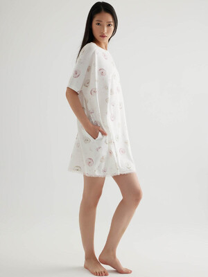 Купить Хлопковая домашняя туника с коротким рукавом HAYS 50467 в Украина в Lingerie.ua - Одяг для дому та відпочинку, Фото 3