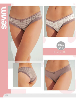 Купить Трусики женские слипы комплект 3 в 1 SEVIM 5096 в Украина в Lingerie.ua - Одяг для дому та відпочинку, Фото 4