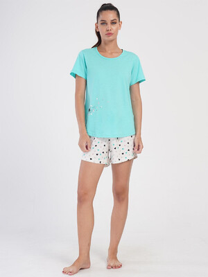 Купить Бавовняний комплект із футболки та шортів VIENETTA 4052830580 в Украина в Lingerie.ua - Одяг для дому та відпочинку, Фото 13