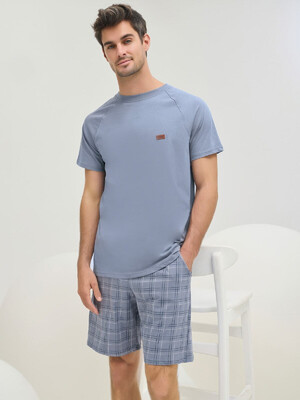 Купить Бавовняний комплект чоловічий із футболки та шортів SVMAN 9574 в Украина