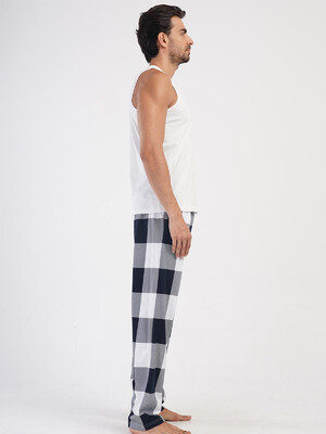 Купить Хлопковые домашние брюки в клетку VIENETTA MAN 4032527461 в Украина в Lingerie.ua - Одяг для дому та відпочинку, Фото 4