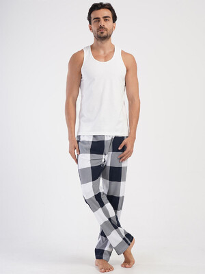 Купить Хлопковые домашние брюки в клетку VIENETTA MAN 4032527461 в Украина в Lingerie.ua - Одяг для дому та відпочинку, Фото 6