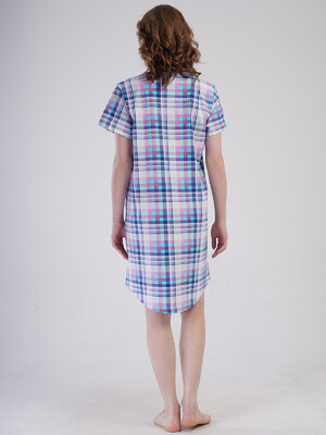 Купить Хлопковая туника большого размера с коротким рукавом VIENETTA 4091520850 в Украина в Lingerie.ua - Одяг для дому та відпочинку, Фото 8