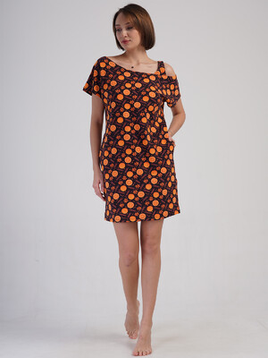 Купить Хлопковое летнее платье мини с коротким рукавом VIENETTA 4083582053 в Украина