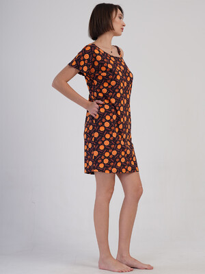 Купить Хлопковое летнее платье мини с коротким рукавом VIENETTA 4083582053 в Украина в Lingerie.ua - Одяг для дому та відпочинку, Фото 4