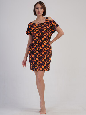 Купить Хлопковое летнее платье мини с коротким рукавом VIENETTA 4083582053 в Украина в Lingerie.ua - Одяг для дому та відпочинку, Фото 6