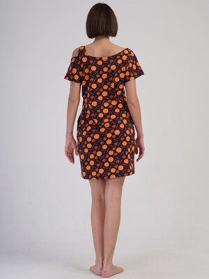 Купить Хлопковое летнее платье мини с коротким рукавом VIENETTA 4083582053 в Украина в Lingerie.ua - Одяг для дому та відпочинку, Фото 8