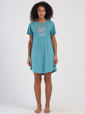 Купить Хлопковая домашняя туника с коротким рукавом VIENETTA 4070660000 в Украина в Lingerie.ua - Одяг для дому та відпочинку, Фото 8