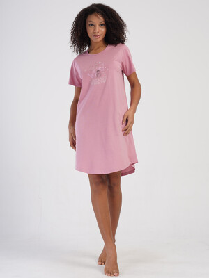 Купить Хлопковая домашняя туника с коротким рукавом VIENETTA 4070660000 в Украина в Lingerie.ua - Одяг для дому та відпочинку, Фото 4